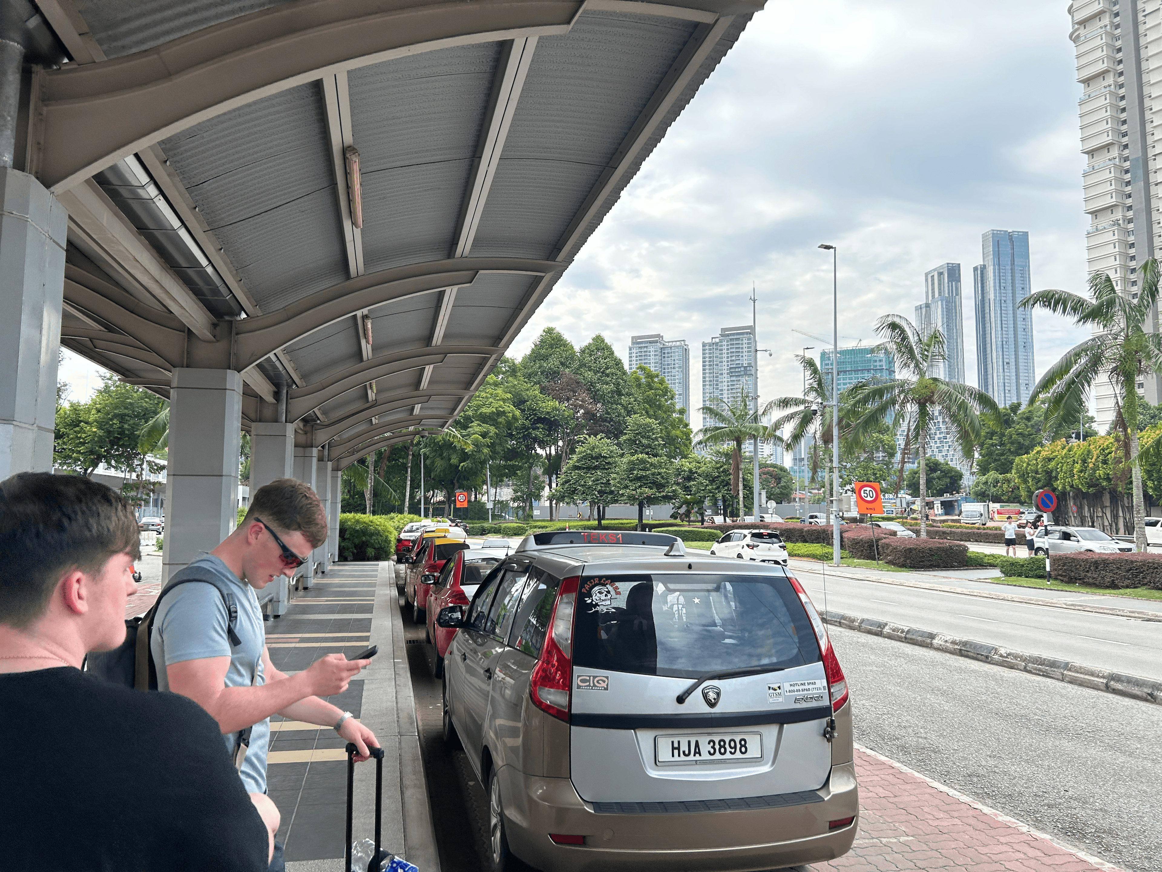 Waiting for a ride in Malaysia
